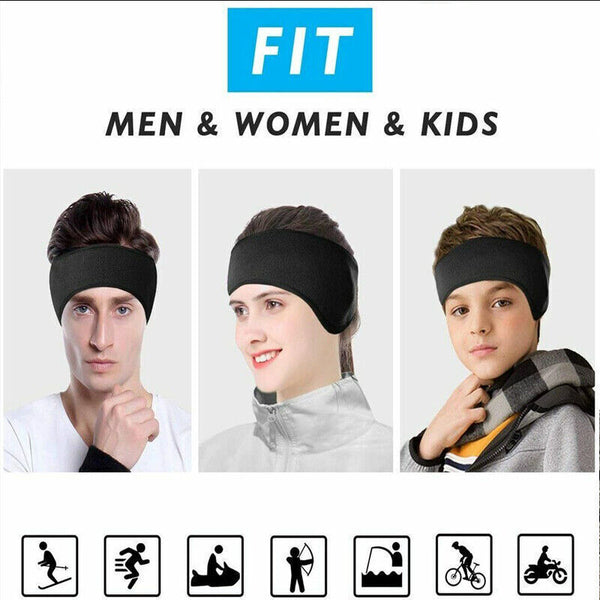 Outdoor Winter Fleece Ear Warmer – Sports Headband & Earmuff