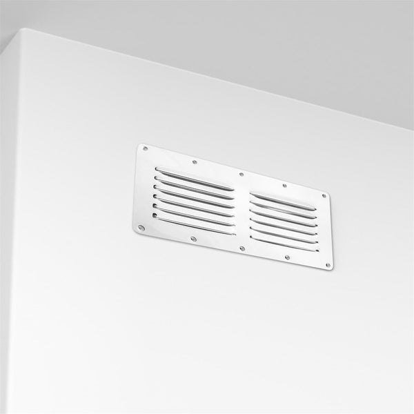 2PCS Stainless Steel Air Vent Grille Louvre Wall Vent Cover Marine Caravan