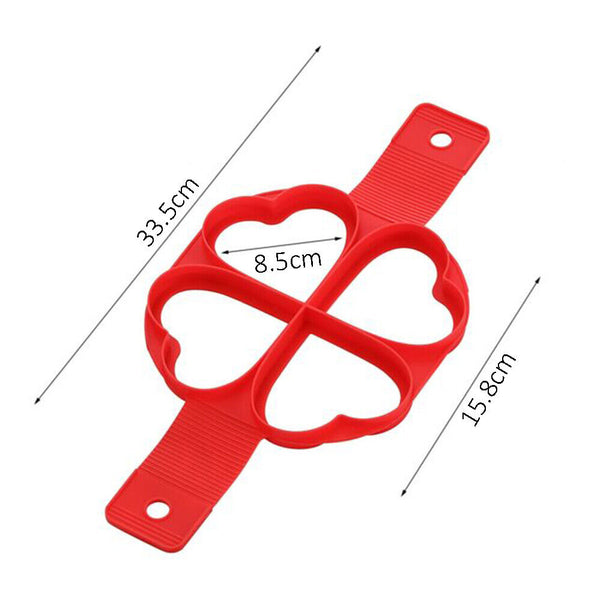 Non Stick Omelette Mold Mould Silicone Pancake Maker Pan Cooking Egg Flip Ring