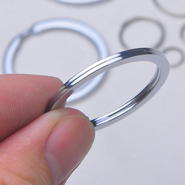 180PCS 25mm Stainless Steel Key Holder Split Scuba Rings Keyring Keychain Keyfob