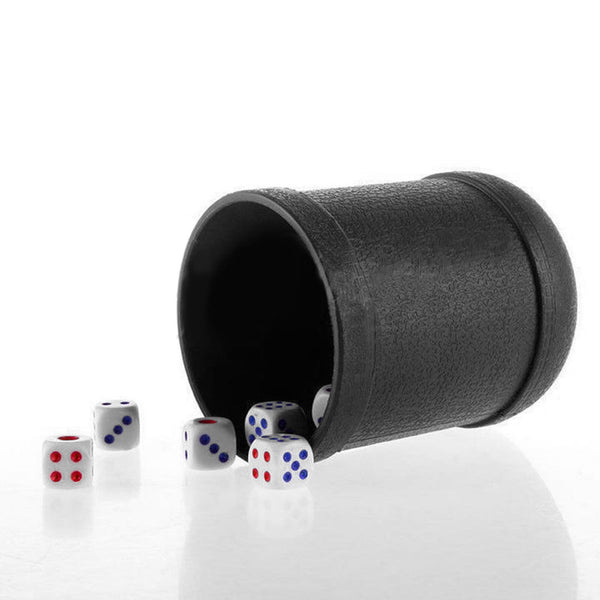 5 Set of 2 Straight Dice Cup With 12x Dice KTV Pub Casino Party Game Toy Profess