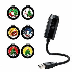 Halloween Projector - USB Night Light Projector with Halloween or Christmas Picture Slides