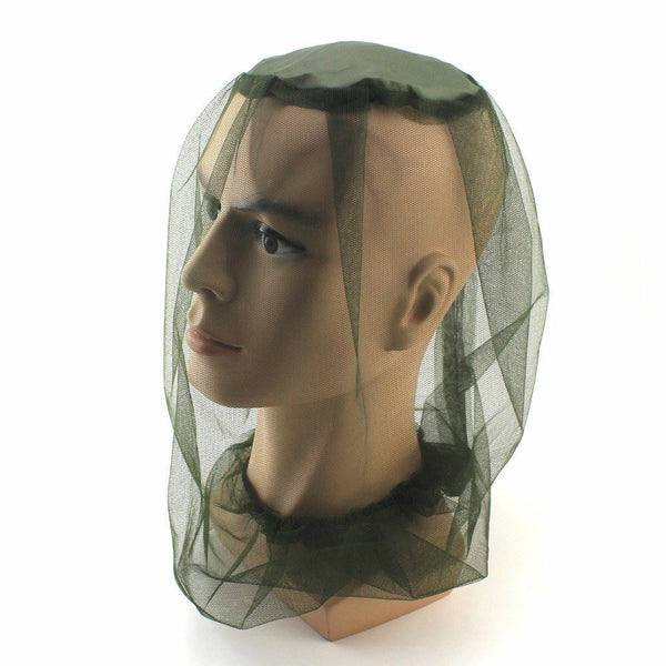 Mosquito Head Net – Fine Mesh Insect Protector Hat Net for Fishing, Hiking & Outdoors
