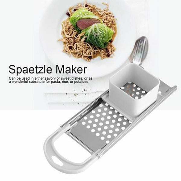 Stainless Steel Egg Tool Noodle Spaetzle Maker Press Hopper Blade Pasta Dumpling