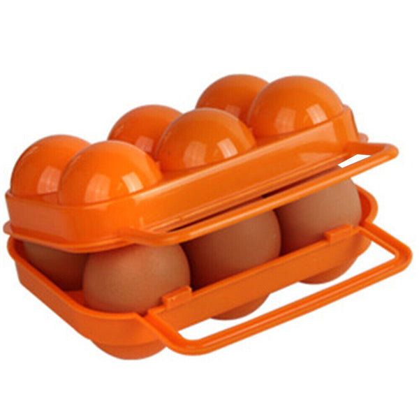 6 Eggs Container Portable Carrier  Storage Box Holder   Egg Tray Camping