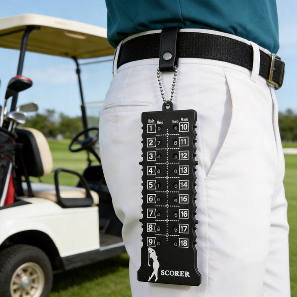 Golf Shot Count Score Counter Golf Accessories Golf 18 Hole Stroke Counter Black