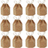 100 Pack Kraft Paper Candy Favor Boxes – Pillow Gift Boxes with Rope for Wedding, Christmas and Party Treats