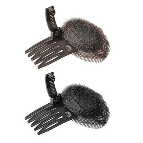 2PCS DIY Invisible Hair Volume Increase Fluffy Puff Sponge Pad Clip Comb Girls