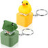 2X Rechargeable Duck Frog Keychain Button with Sound Keyboard Clicker Fidget Toy