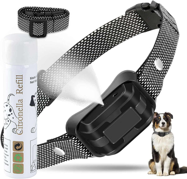 Anti Bark Dog Citronella Spray Collar Rechargeable Training No Barking Humane AU