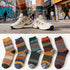 15Pairs Winter Thermal Nordic Socks – Warm Wool Blend Crew Socks