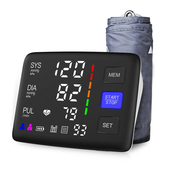 For Home Blood Pressure Monitor Heart Rate BP Machine Sphygmomanometer Upper Arm
