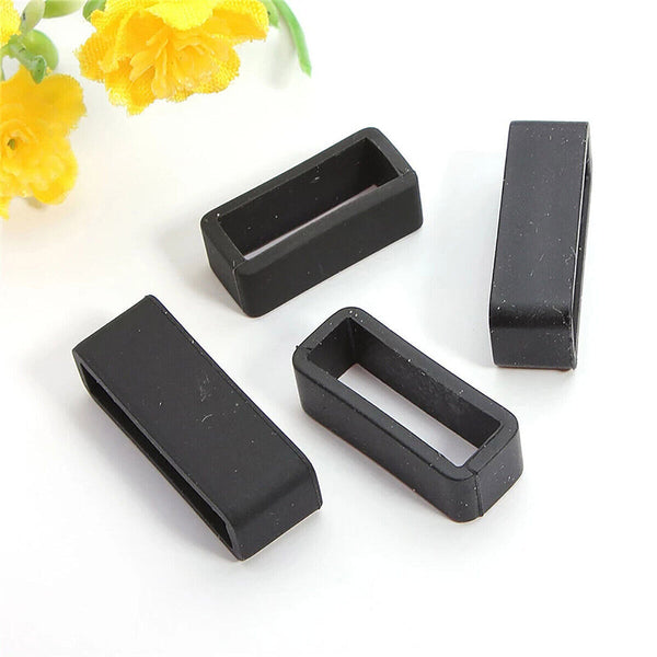 Silicone Watch Strap Loops Replacement Rubber Band Keeper Rings