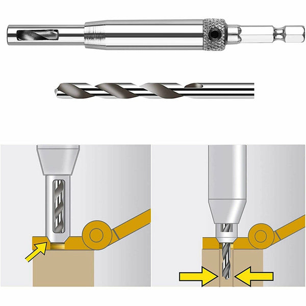 Doors Self Centering Hinge Hardware Tapper Core Drill Bit Set Hole Guides Drawer