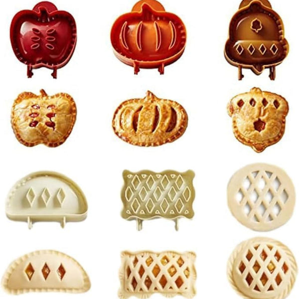 Holiday Mini Pie Molds Hand Pie Maker Christmas Pastry Baking Moulds Set