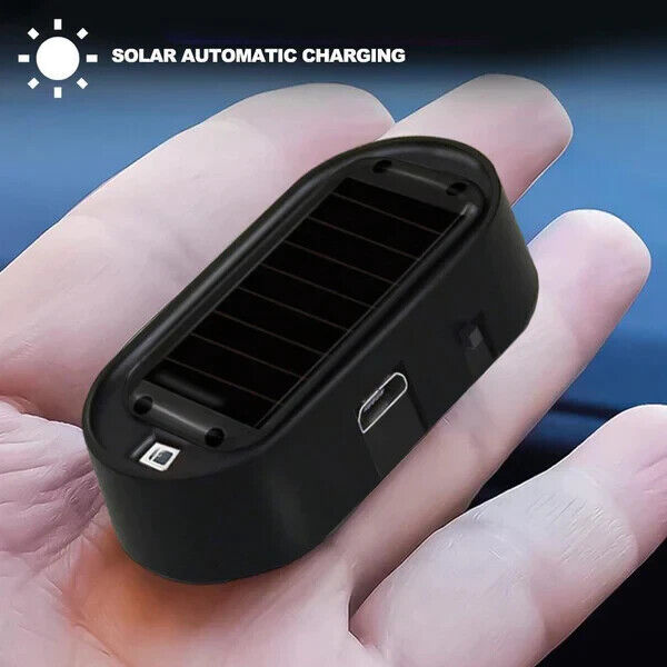 LED-Light Fake Solar Car Alarm Warning Security Simulate Anti Theft Flashing AUS