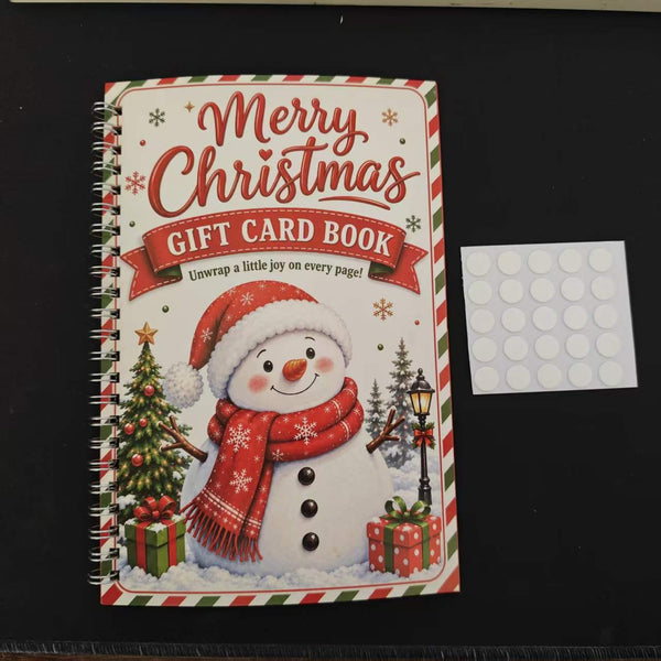 Christmas Gift Card Book, 1/4Pcs DIY Gift Card Booklet for Adults Teens