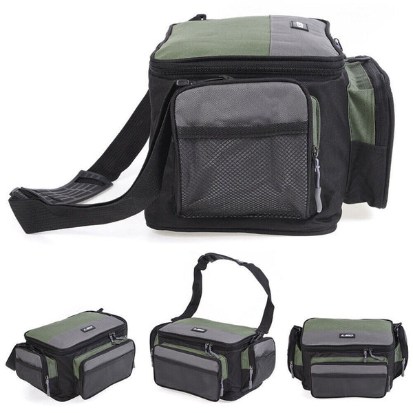 2x Lure Fishing Bag Handbag Shoulder Waist Backpack Reel Gear Tackle Storage Bag