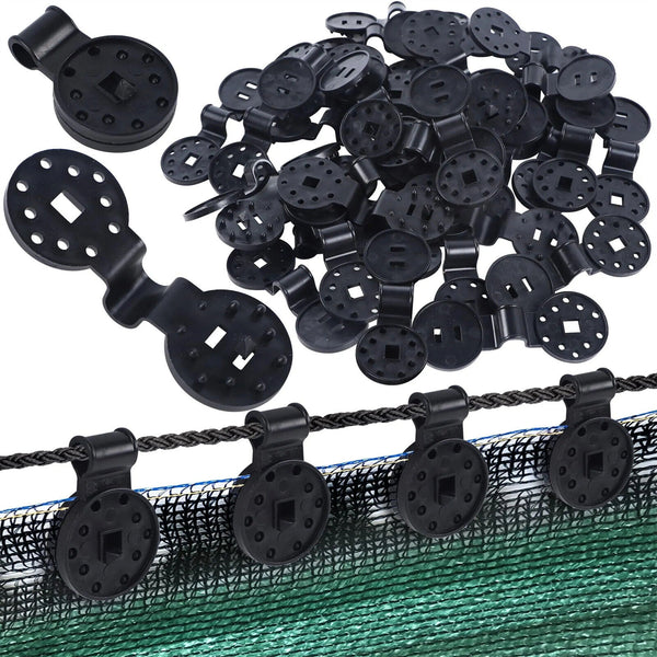 Shade Cloth Plastic Clips Round Plastic Black Clips for Sun Shade Net