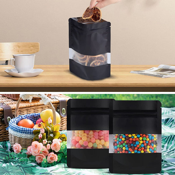 50X 9x13cm Aluminum Foil Mylar Food Packaging Zip Seal Bags Stand Up Pouches Bag