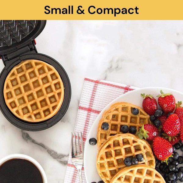 Mini Waffle Maker Non Stick Baking Pan Pancake Heating Breakfast Making Machine