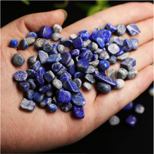 UP 1KG Lapis Lazuli Crystal Chips Small Blue Natural Gemstone Polished Stones AU