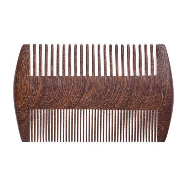 UP TO 4X Men Handcrafted Sandalwood Anti-Static Wooden Beard Mustache Hair Comb