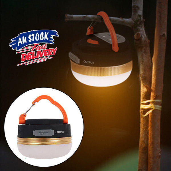 LED Emergency Hiking Night Light Outdoor Lamp Camping Lantern Tent Rechargeable