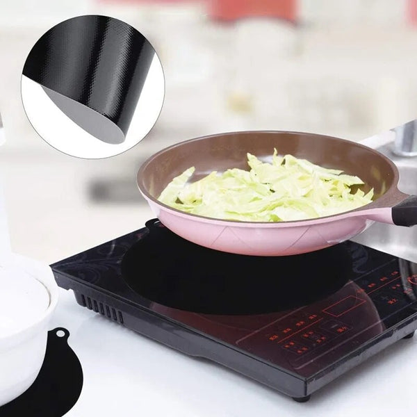 10PCS Silicone Induction Cooktop Mat Heat Resistant Protector Pads