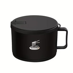 Stainless Steel Instant Noodle Bowl with Lid Draining Hole Soup Food Container