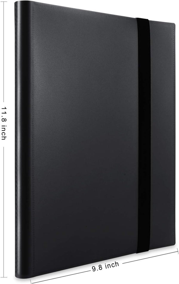 Card binder size 11.8 x 9.6 inches