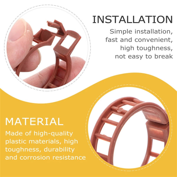 100pcs Tomato Plant Support Clips 3.2cm | Garden Trellis Clips for Vine Plants