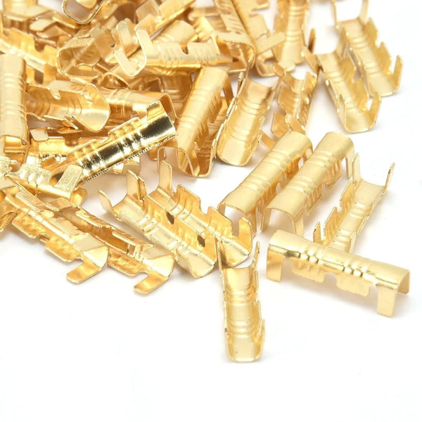 UP 500pcs 0.5-1.5mm² Car Brass Copper Crimp Terminals Electrical Wire Connectors