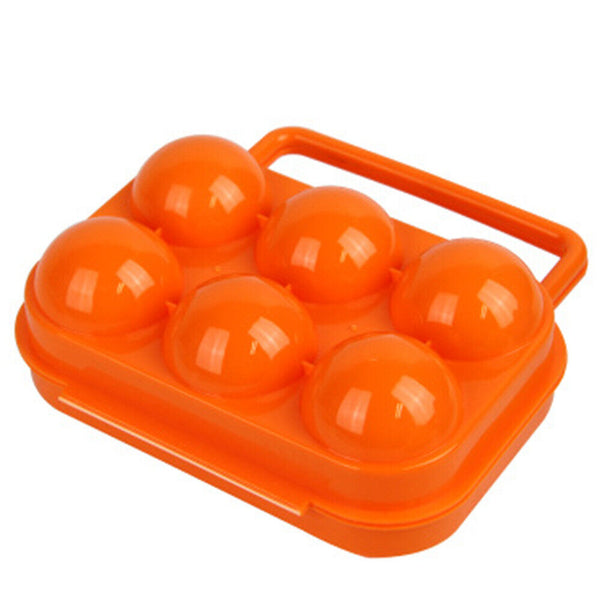 6 Eggs Container Portable Carrier  Storage Box Holder   Egg Tray Camping