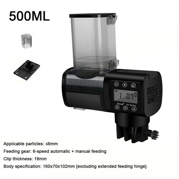 500ML Automatic Fish Feeder Aquarium Tank Auto Food Dispenser Adjustable Timer