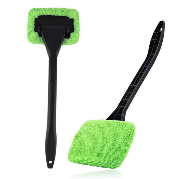 6pcs Car Windshield Cleaner Tool with Microfiber Pads | Auto Window Glass Cleaning Brush
