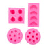 4PCS Fruit Silicone Candle Mold Set Strawberry Orange Raspberry Blueberry Moulds