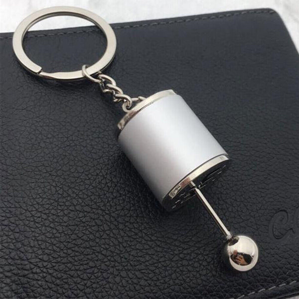 Gear Keychain Fob Key Chain Shifter Ring Box Metal Ornament Mini Small Model