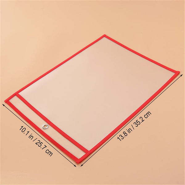 60PCS Dry Erase Pocket Sleeves Write and Wipe Pockets Paper Saver Tool for Kids