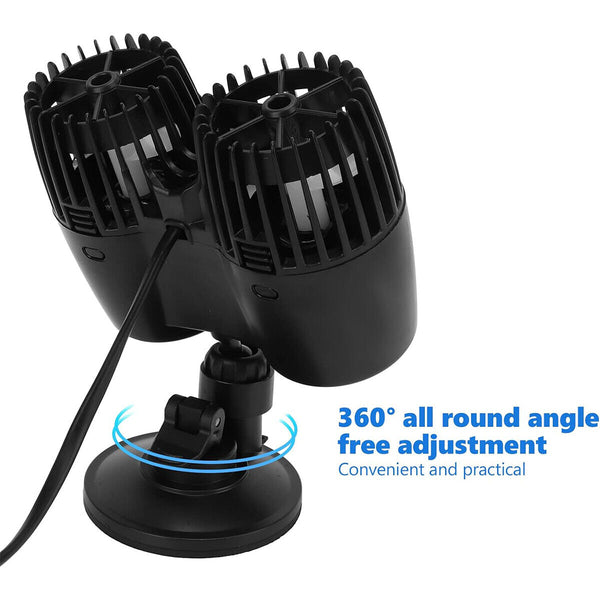 Aquarium Wave Maker Fish Tank Water Circulation Pump Powerhead with Suction Cup