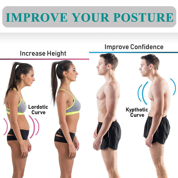 Full Back Posture Corrector Adjust Lumbar Shoulder Support Brace Belt Women Men