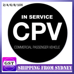 2-10PCS CPV Commercial Passenger Vehicle Sticker Car Decal Window New AU