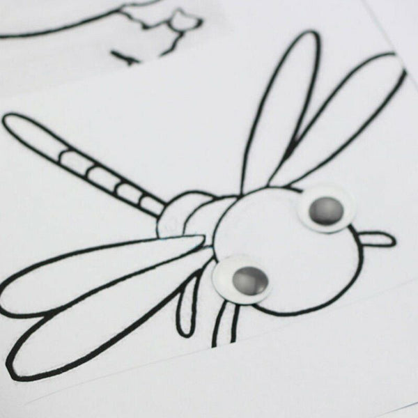Bulk Joggle Moveable Black Eye Wiggly Google Googly Eyes Craft Stick AU