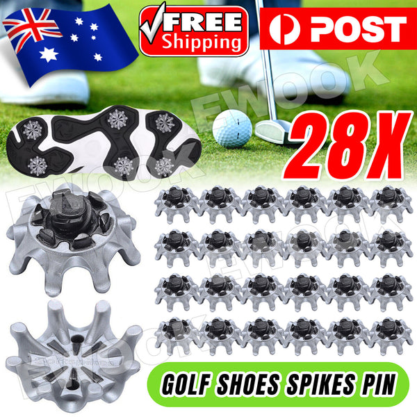 28Pcs Replacement Golf Shoes Spikes Studs Cleats Fast Twist for Tri-Lok Footjoy