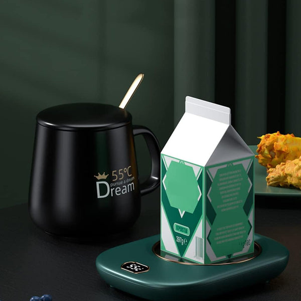 USB Heated Cup Warmer 3 Temperature Coffee Mug Warmer Pad for Desk Office