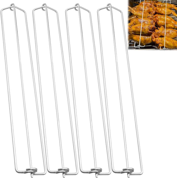 Chicken Wing BBQ Fork,Metal BBQ Grilling Fork,Chicken Wing Grilling Rails