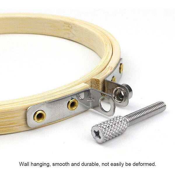 10PCS Bamboo Embroidery Hoops Ring Sewing Frame Cross Stitch Craft Wedding Xmas