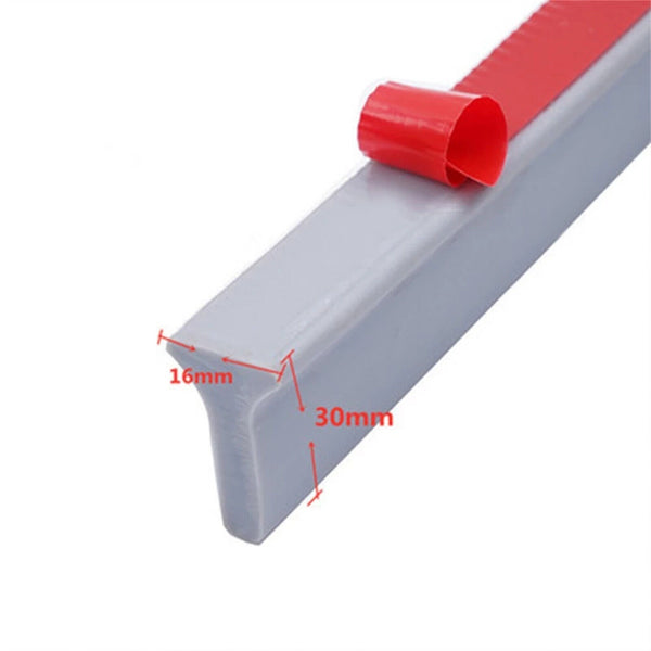 Rubber Silicone Shower Barrier Water Stopper Bathroom Waterproof Strip