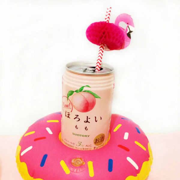 Inflatable Doughnut Drink Holder Floating Cup Holders Can Holder Party