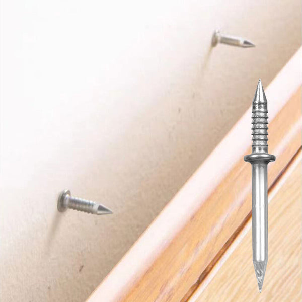 100Pcs Double-Head Skirting Thread Seamless Nail,Skirting Line No Marks Nail AUS